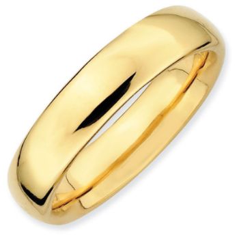 Picture of Sterling Silver Stackable Yellow Gold-Plated Ring