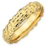 Picture of Sterling Silver Stackable Yellow Gold-Plated Ring