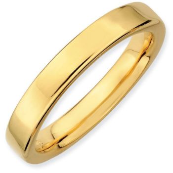 Picture of Sterling Silver Stackable Yellow Gold-Plated Ring