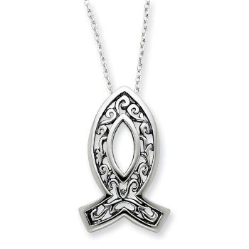 Picture of Faith, Silver Antiqued Pendant