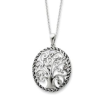 Picture of Tree of Life, Silver Antiqued Pendant
