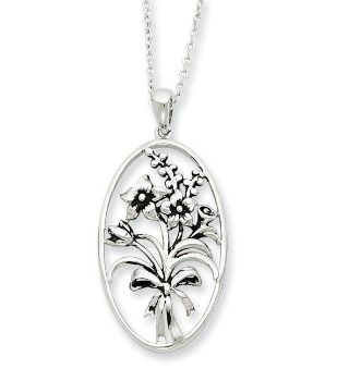 Picture of I Celebrate The Day You Were Born, Silver Pendant