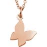 Picture of 14K Gold Butterfly 18" Necklace