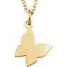 Picture of 14K Gold Butterfly 18" Necklace