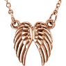 Picture of 14K Gold Petite Angel Wings 18" Necklace
