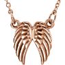 Picture of 14K Gold Petite Angel Wings 18" Necklace