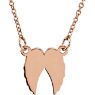 Picture of 14K Gold Petite Angel Wings 18" Necklace