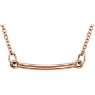 Picture of 14K Gold Petite Bar 18" Necklace