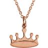 Picture of 14K Gold Petite Crown 18" Necklace