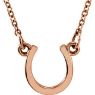 Picture of 14K Gold Petite Horseshoe 18" Necklace