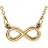 Picture of 14K Gold Petite Infinity 18" Necklace