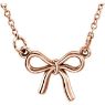 Picture of 14K Gold Petite Knotted Bow 18" Necklace