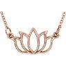 Picture of 14K Gold Petite Lotus 18" Necklace