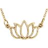 Picture of 14K Gold Petite Lotus 18" Necklace