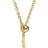 Picture of 14K Gold Petite Lotus 18" Necklace