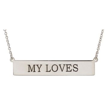 Picture of Be Posh Engravable Bar Necklace