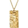 Picture of Be Posh 14K Gold Engravable Dog Tag Pendant