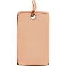 Picture of Be Posh 14K Gold Engravable Dog Tag Pendant