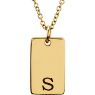 Picture of Be Posh 14K Gold Engravable Dog Tag Pendant