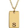 Picture of Be Posh 14K Gold Engravable Dog Tag Pendant