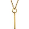 Picture of Be Posh 14K Gold Engravable Dog Tag Pendant