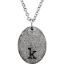 Picture of Be Posh 14K Gold Engravable Oval Pendant