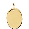 Picture of Be Posh 14K Gold Engravable Oval Pendant