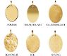 Picture of Be Posh 14K Gold Engravable Oval Pendant