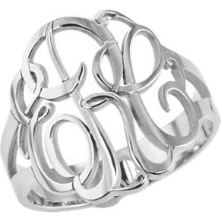 Picture for category Monogram Personalized Rings Silver or Gold