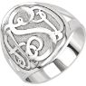 Picture of 3-Letter Script Monogram Ring