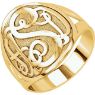 Picture of 3-Letter Script Monogram Ring