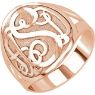 Picture of 3-Letter Script Monogram Ring