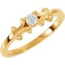 Picture of Gold 1 to 5 Round Stones Mother's Ring