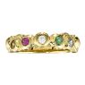 Picture of Gold 1 to 7 Round Stone Mother's Ring