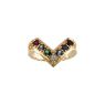Picture of Gold 1 to 7 Round Stones Mother's Ring