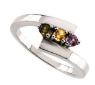 Picture of Gold 1 to 5 Round Stones Mother's Ring