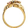 Picture of Gold 1 to 7 Round Stones Mother's Ring