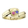 Picture of Gold 1 to 7 Round Stones Mother's Ring