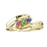 Picture of Gold 1 to 7 Round Stones Mother's Ring