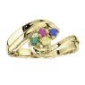 Picture of Gold 1 to 7 Round Stones Mother's Ring