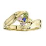 Picture of Gold 1 to 7 Round Stones Mother's Ring