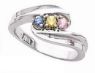 Picture of Gold 1 to 7 Round Stones Mother's Ring