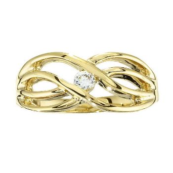 Picture of Gold 1 to 4 Round Stones Mother's Ring