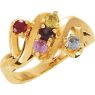 Picture of Gold 1 to 7 Round Stones Mother's Ring