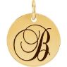 Picture of Large or XL Initial Disc Pendant