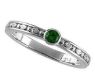 Picture of Silver 1 Round Stone Stackable Mother's Ring