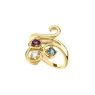Picture of Silver 1 to 4 Round Stones Mother's Ring