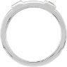 Picture of Silver 1 to 5 Square Stones Mother's Ring