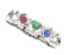 Picture of Silver 1 to 7 Round Stone Mother's Ring