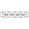Picture of Silver 3 to 5 Baguette Stones Mother's Ring